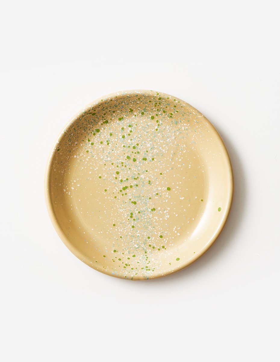 Flow Fest Yellow Dessert Plate (Box)