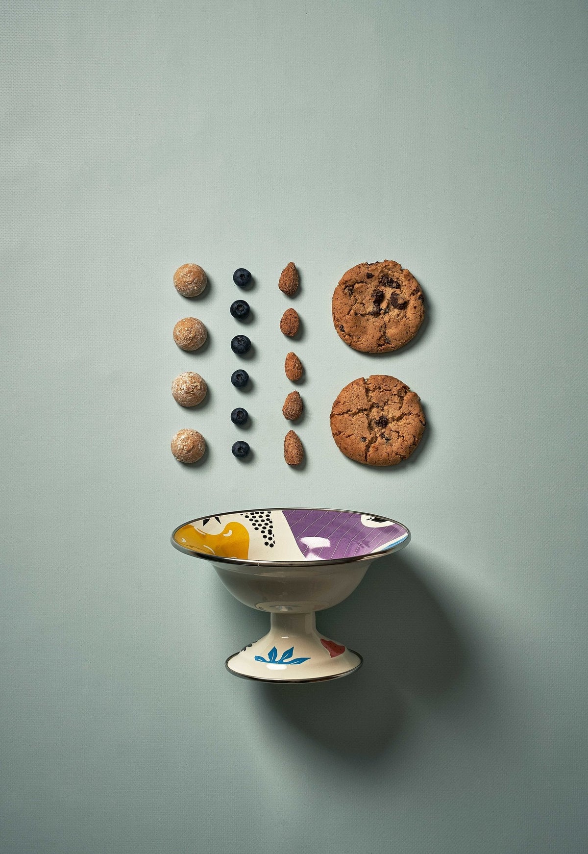 Flashback Footed Small Fruit Plate