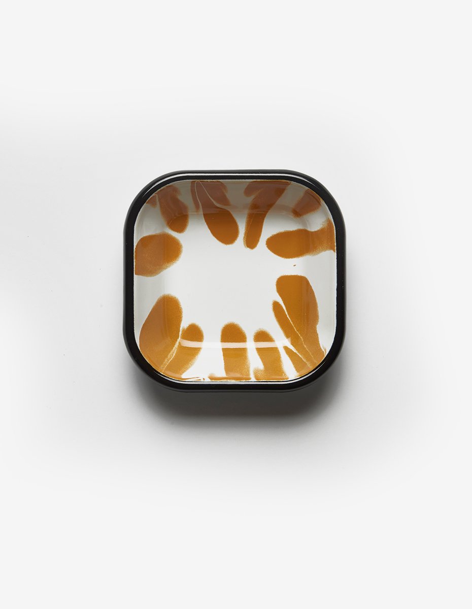 A Little Color Yellow Square Meze  Plate (Box)