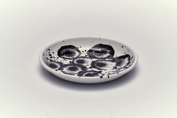Floral Madness Black Small Plate (Box)