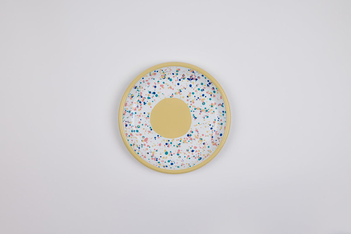 Wonder Wheel Yellow Dessert Plate (Box)