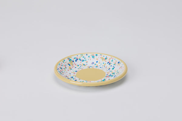 Wonder Wheel Yellow Round Meze Plate (Box)