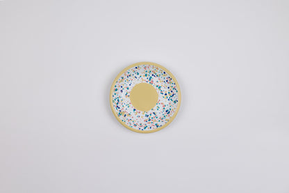 Wonder Wheel Yellow Round Meze Plate (Box)